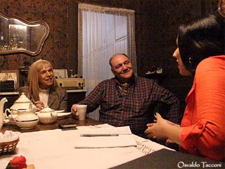 Con Claudia y Helvio en El Conventillo de Nelly. Ph. Osvaldo Tacconi 