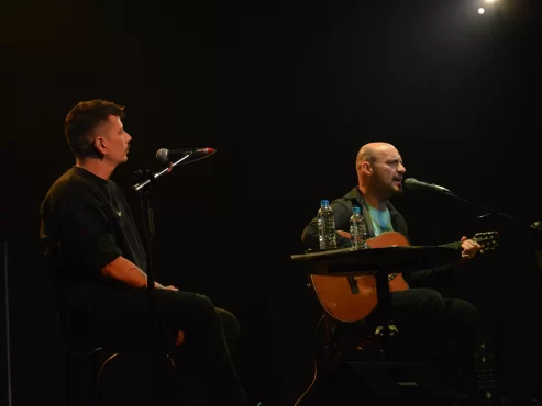 Juan Solá y El Alemán con su Experiencia Canta Cuenta. Ph: Brenda Rebelles.