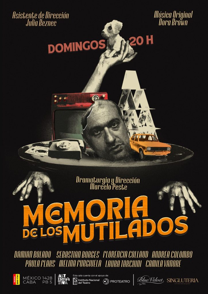 “Memoria de los Mutilados”. Domingos 20hs en el Teatro Caliban